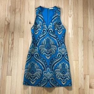 Alice + Olivia Brocade Natalee A line dress size 12
